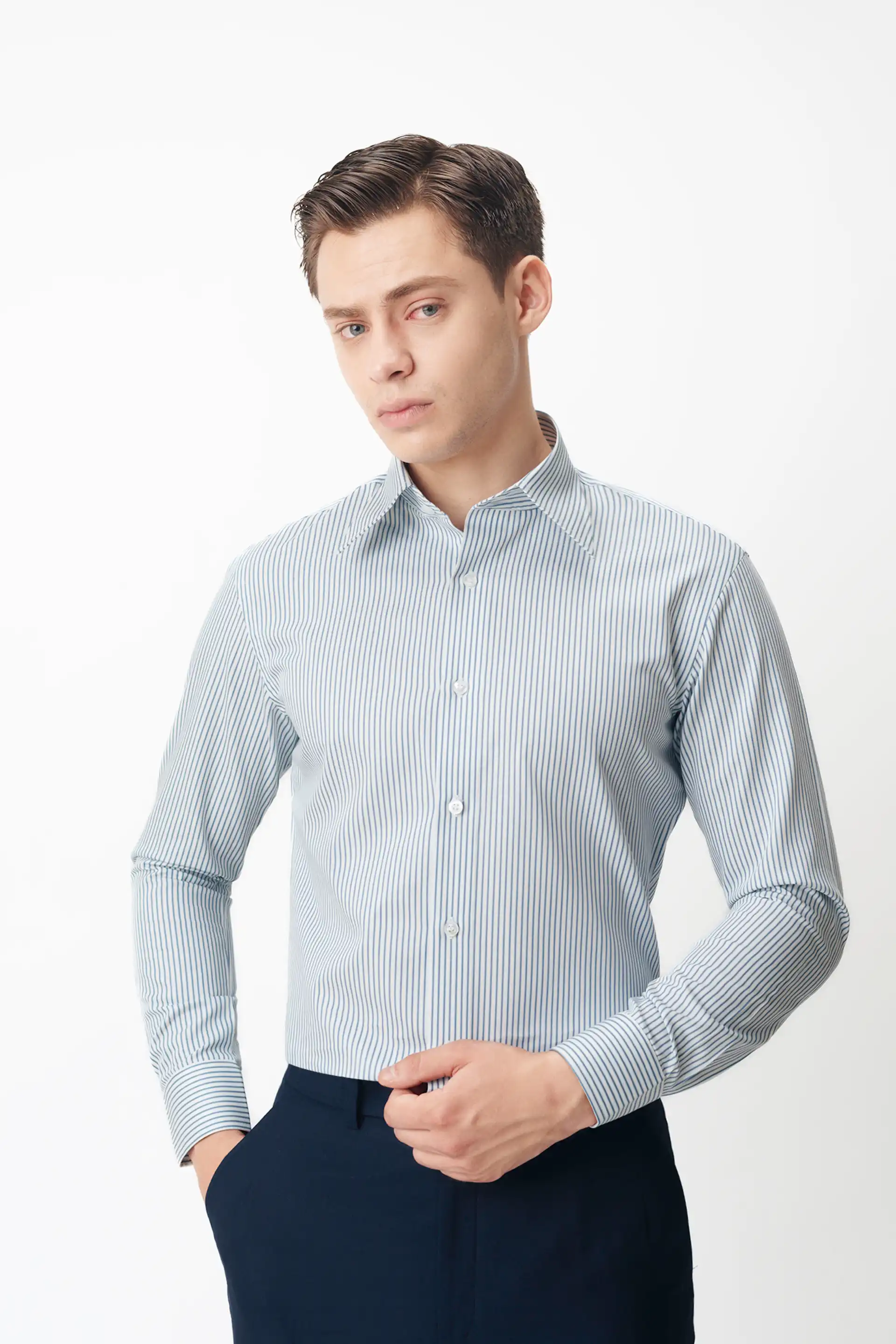 Blue Striped Shirt