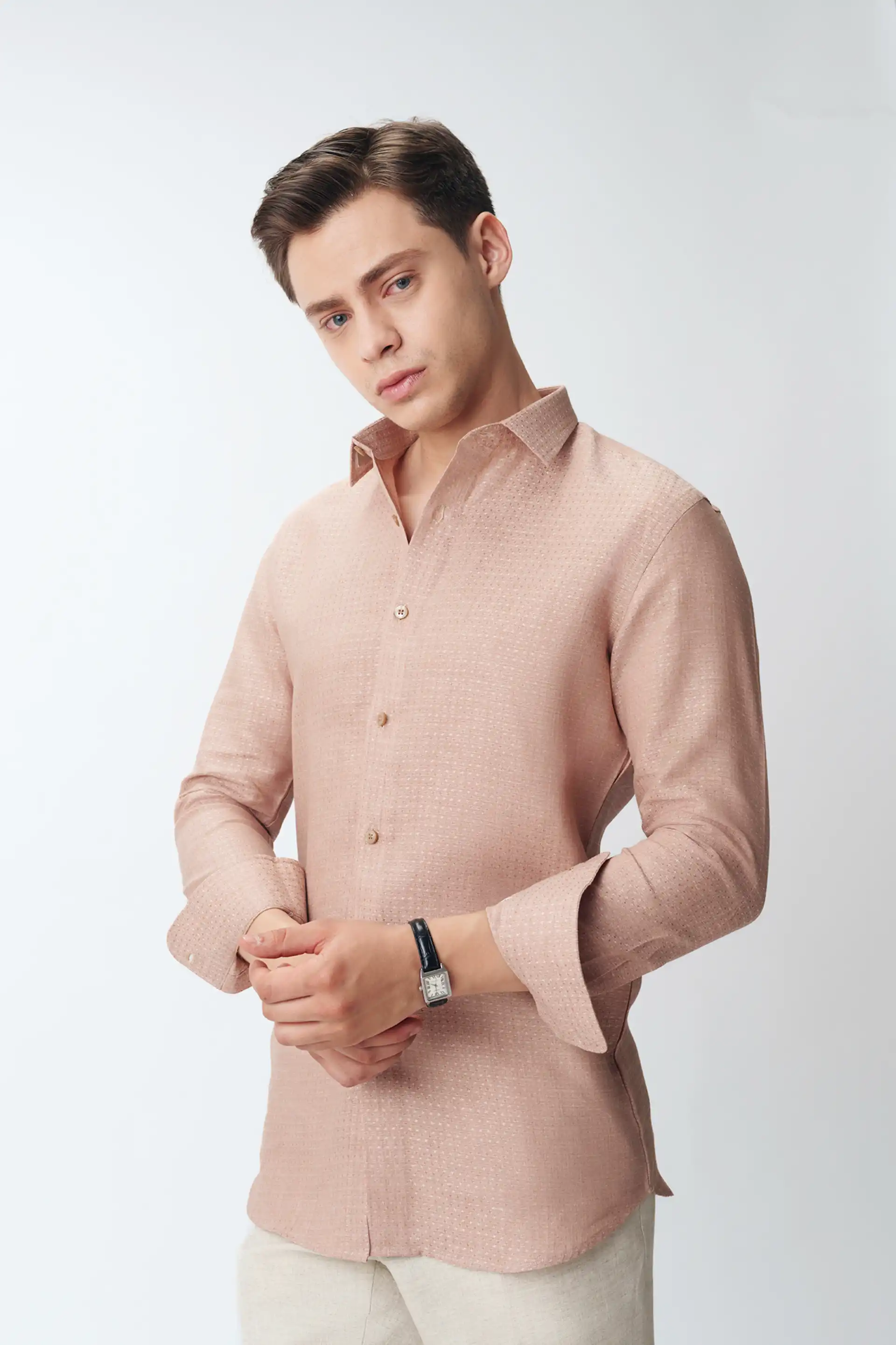 Brown Checked Shirt