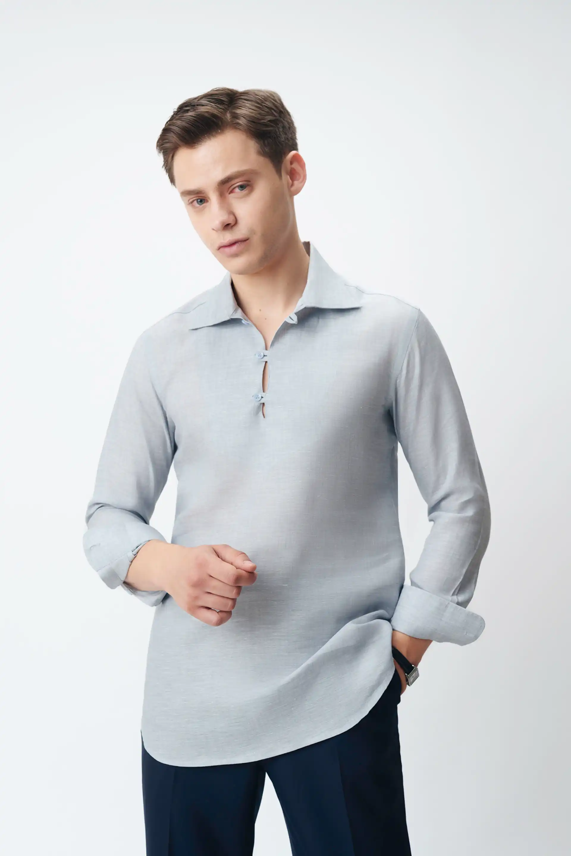 Blue Pattern Shirt