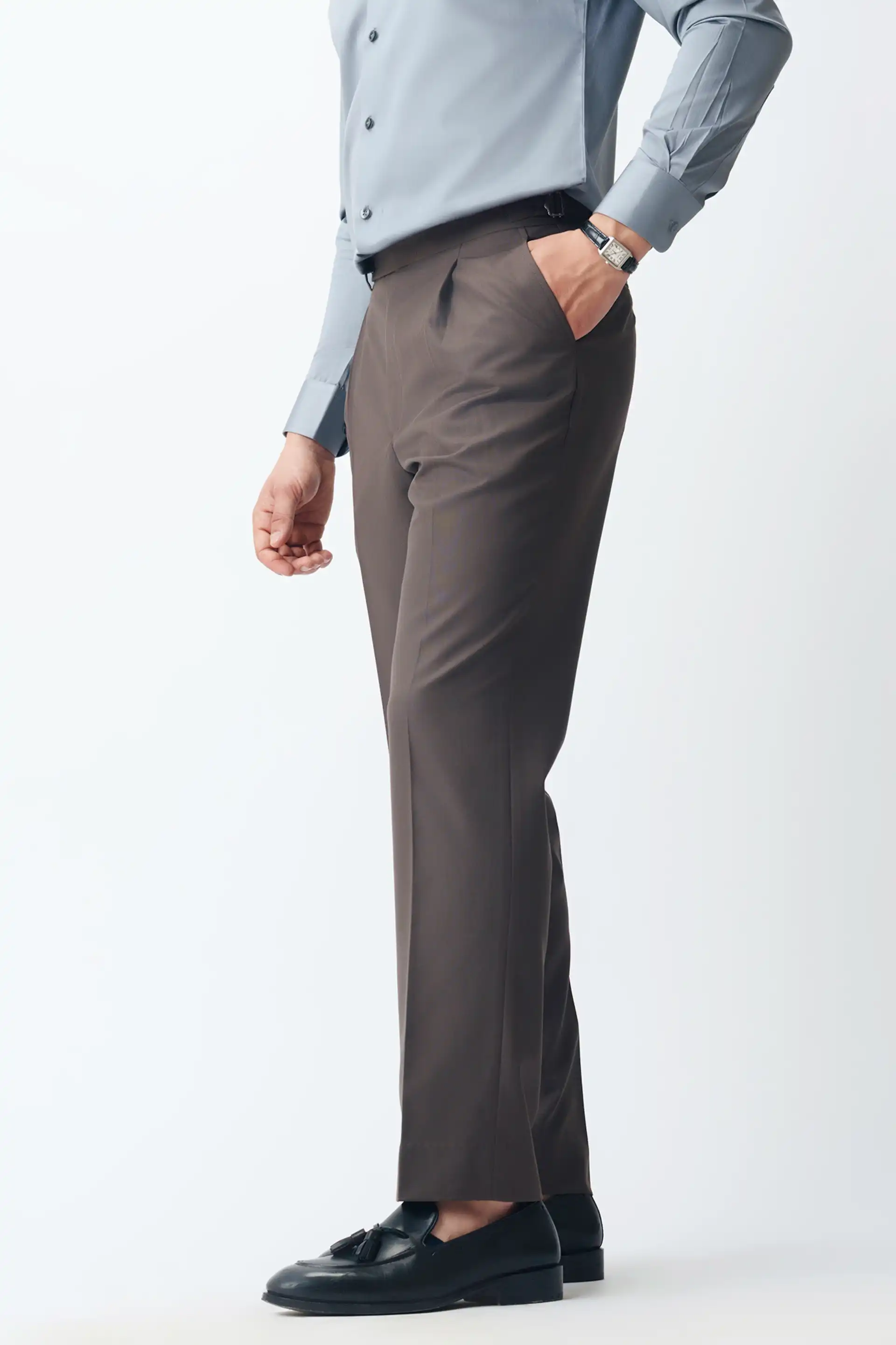 Brown Neapolitan Pants fabric